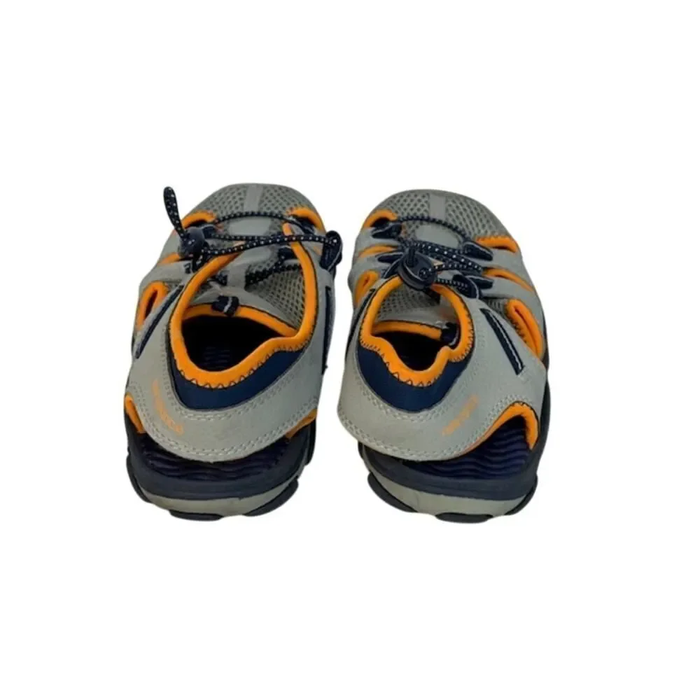 New Balance Kids Youth Adirondack Adjustable Sandals Gray Orange G4 Women's 5.5